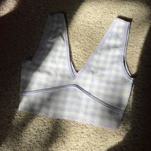 Zara gingham crop top